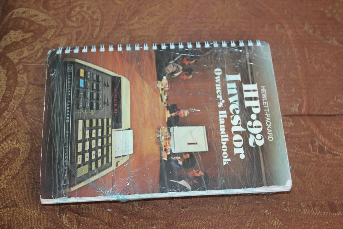 Rare VTG Hewlett-Packard HP 27 Handheld Scientific Calculator Owner's  Handbook